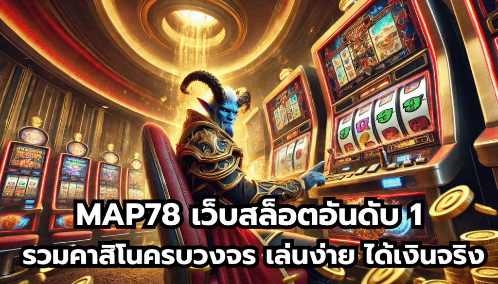 MAP78 เว็บสล็อตอันดับ 1 รวมคาสิโนครบวงจร เล่นง่าย ได้เงินจริง